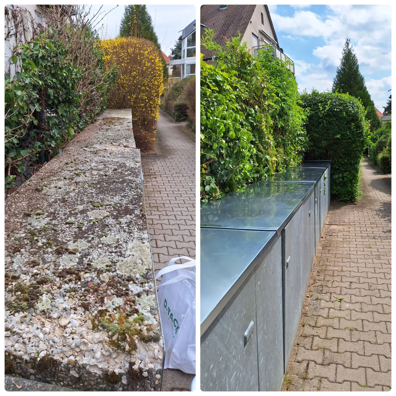 Mauerabdeckung aus Aluminium in Dambach